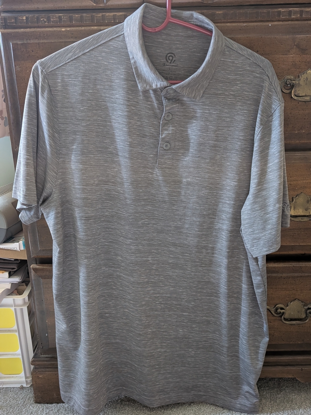 Champion Heather Gray Men's Polo Shirt
